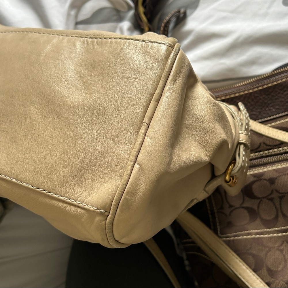 Marc Jacob Boho VTG Cottage Shoulder Bag Casual Everyday Creamy Beige - Picture 15 of 15